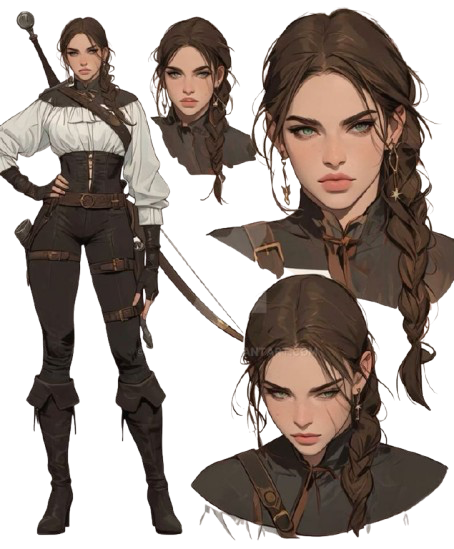 Image referente de l'apparence de l'archer( ici c'est une femme)