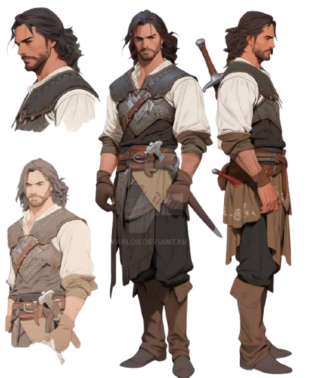 Image referente de l'apparence du guerrier( ici c'est un homme)